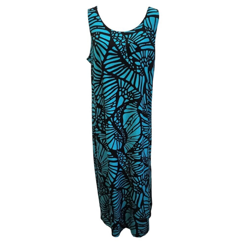 Chico's Travelers Petite Sleeveless Maxi Dress, Size 3 P (US XLP), Green, NWT - Picture 3 of 9